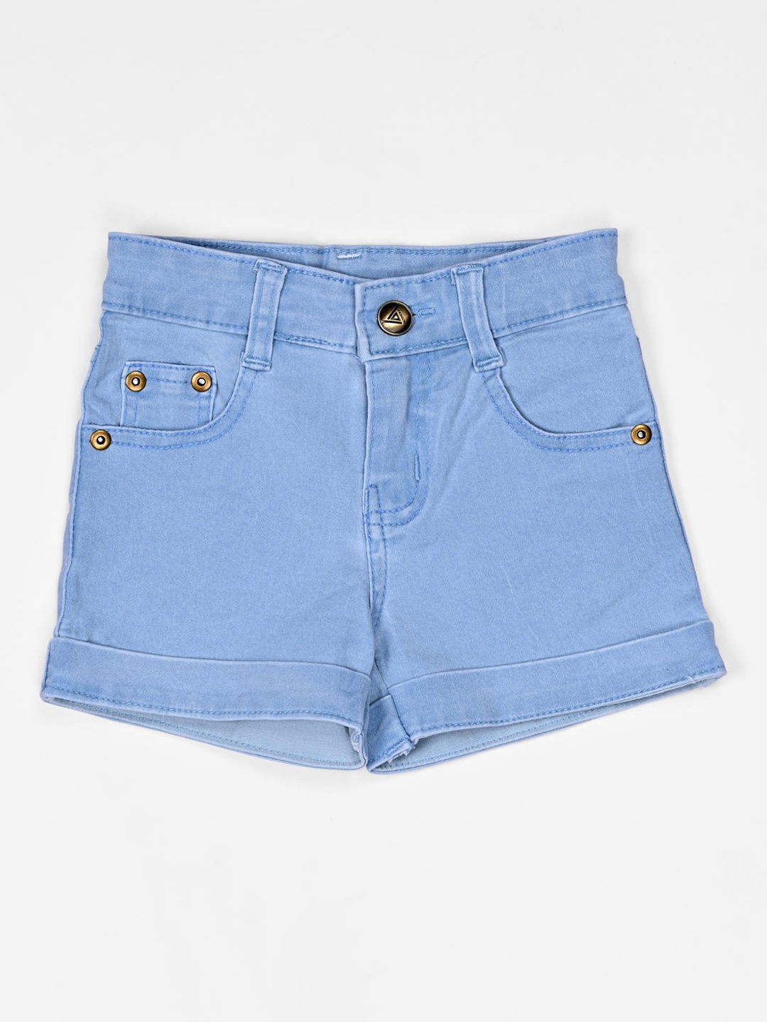 

ZOLA Girls Turquoise Blue Denim Shorts
