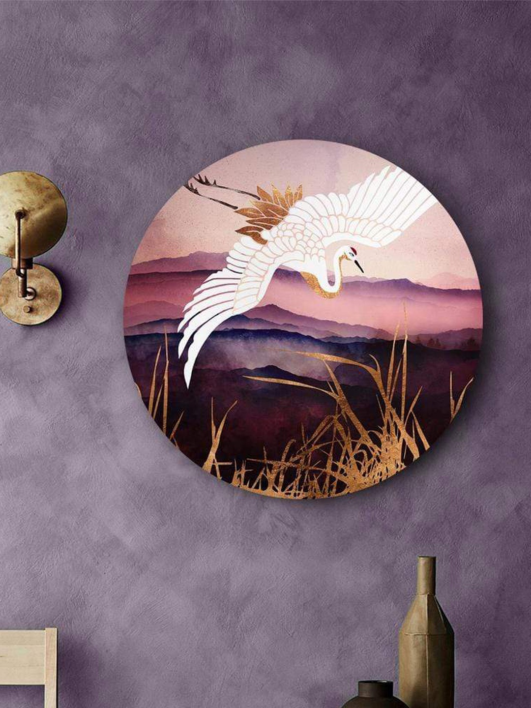 

THE ARTMENT Mythical Swan Canvas With Matte Finish- Multi (Small)