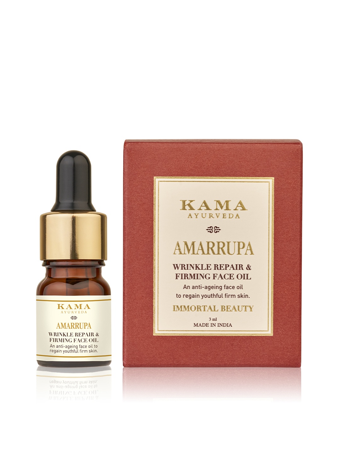 

KAMA AYURVEDA Amarrupa Wrinkle Repair & Firming Facial Oil 3 ml, Brown