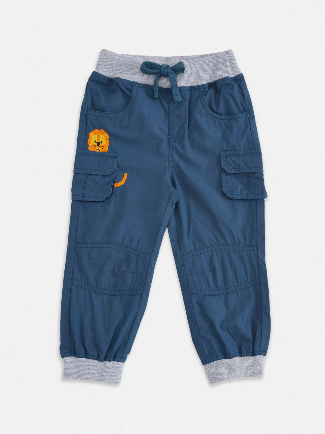 

Pantaloons Baby Boys Navy Blue Joggers Trousers