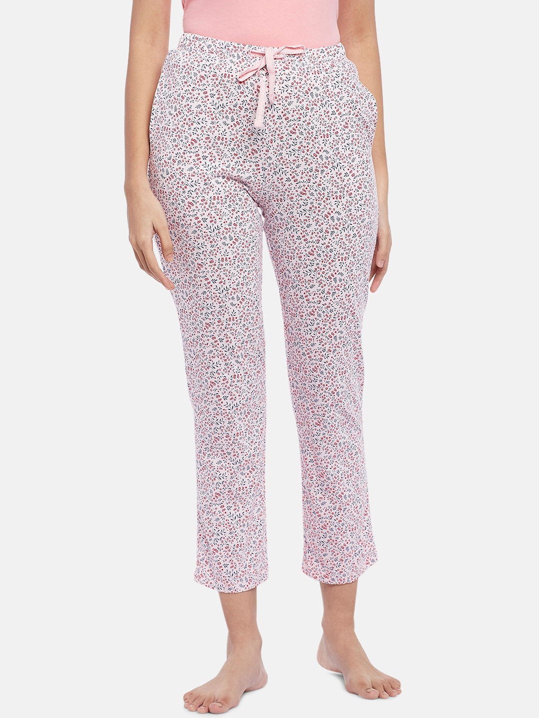 

Dreamz by Pantaloons Women Pink Floral Printed Lounge Pants