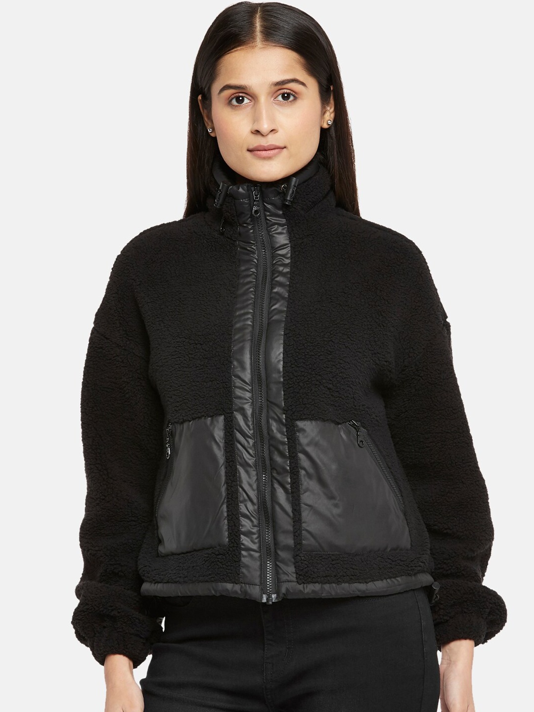 

People Women Black Pure Wool Tailored Jacket