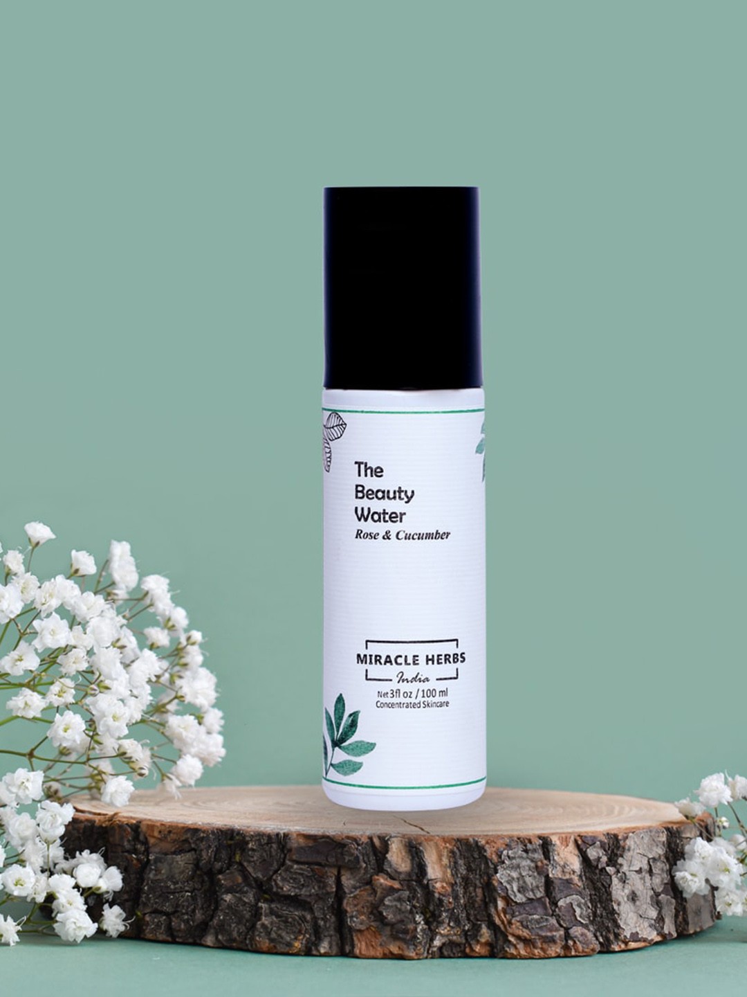 

MIRACLE HERBS The Beauty Water Rose & Cucumber Face Toner - 100 ml, White