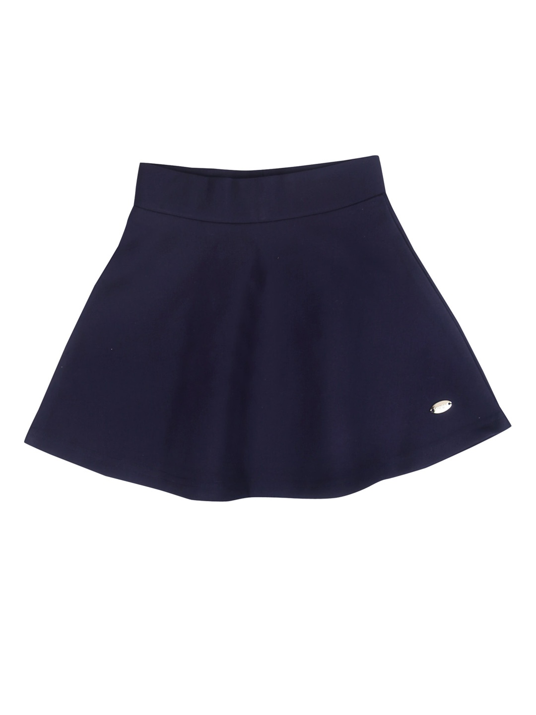 

Tiny Girl Girls Navy Blue Solid Flared Mini Skirt