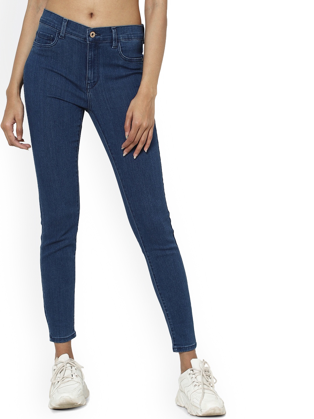 

ONLY Women Blue Skinny Fit High-Rise Jeans