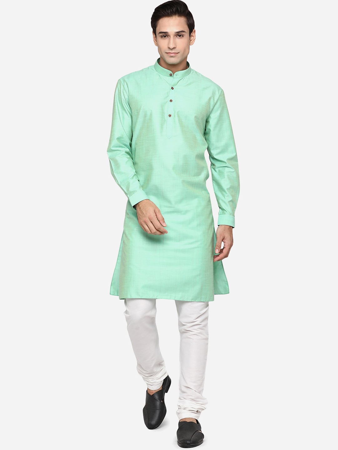 

Modi Kurta Men Green Thread Work Kurtas
