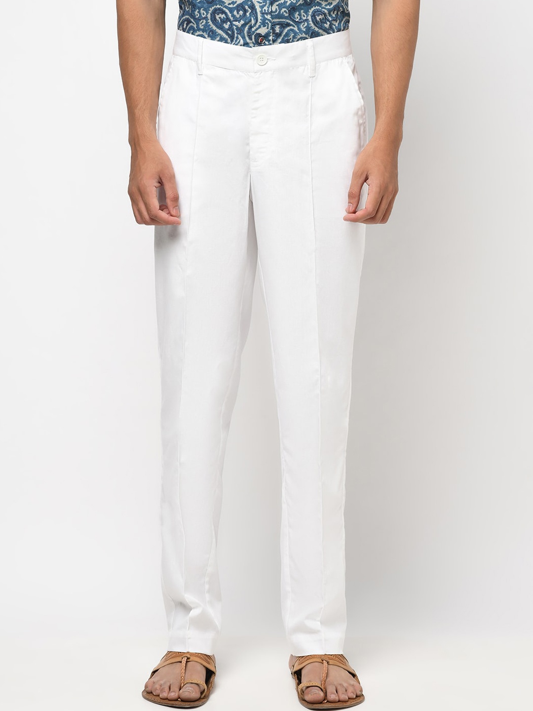 

Fabindia Men White Trousers