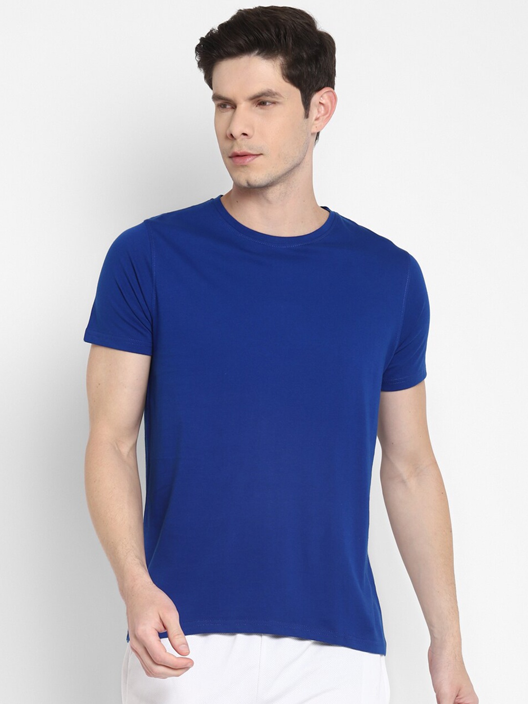 

appulse Men Blue Solid T-shirt