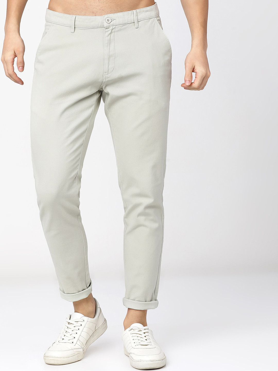 

HIGHLANDER Men Green Slim Fit Trousers