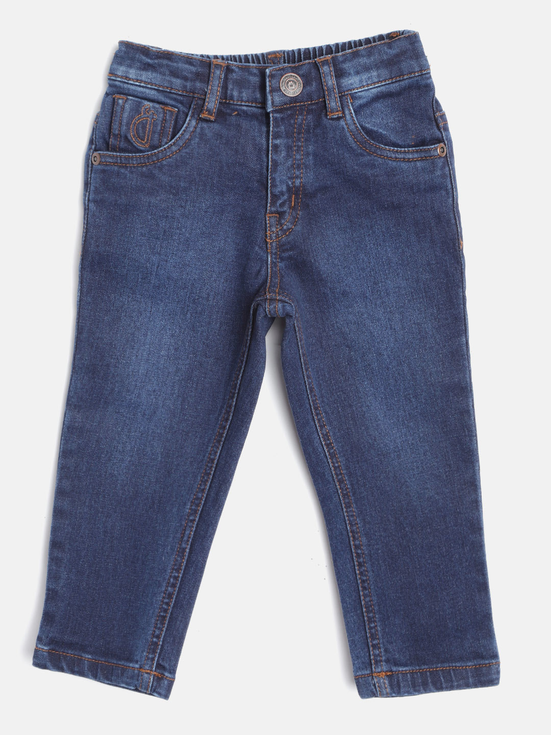 

Gini and Jony Boys Navy Blue Light Fade Stretchable Jeans