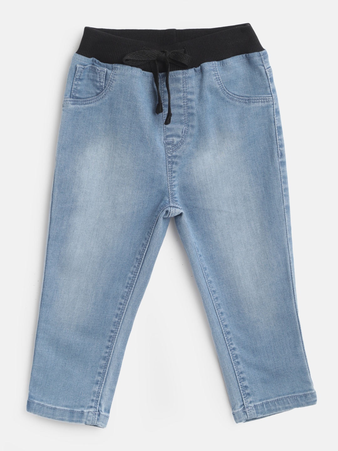 

Gini and Jony Girls Blue Light Fade Mid-Rise Stretchable Jeans