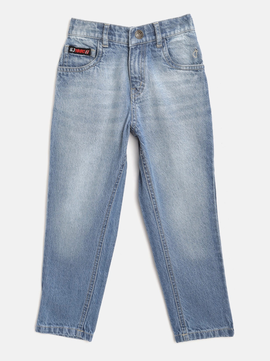 

Gini and Jony Boys Blue Light Fade Mid-Rise Stretchable Jeans