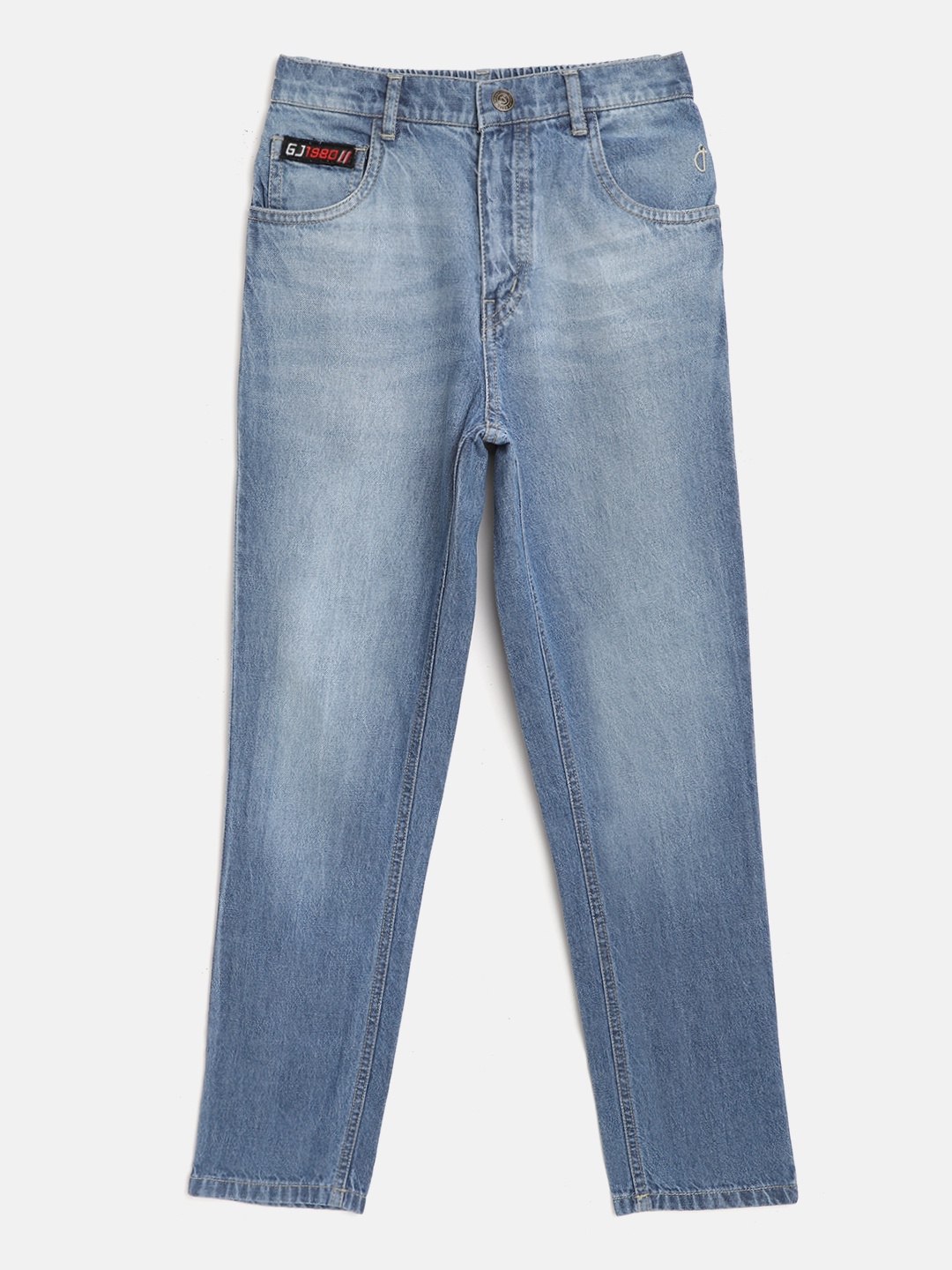 

Gini and Jony Boys Blue Slim Fit Light Fade Stretchable Jeans