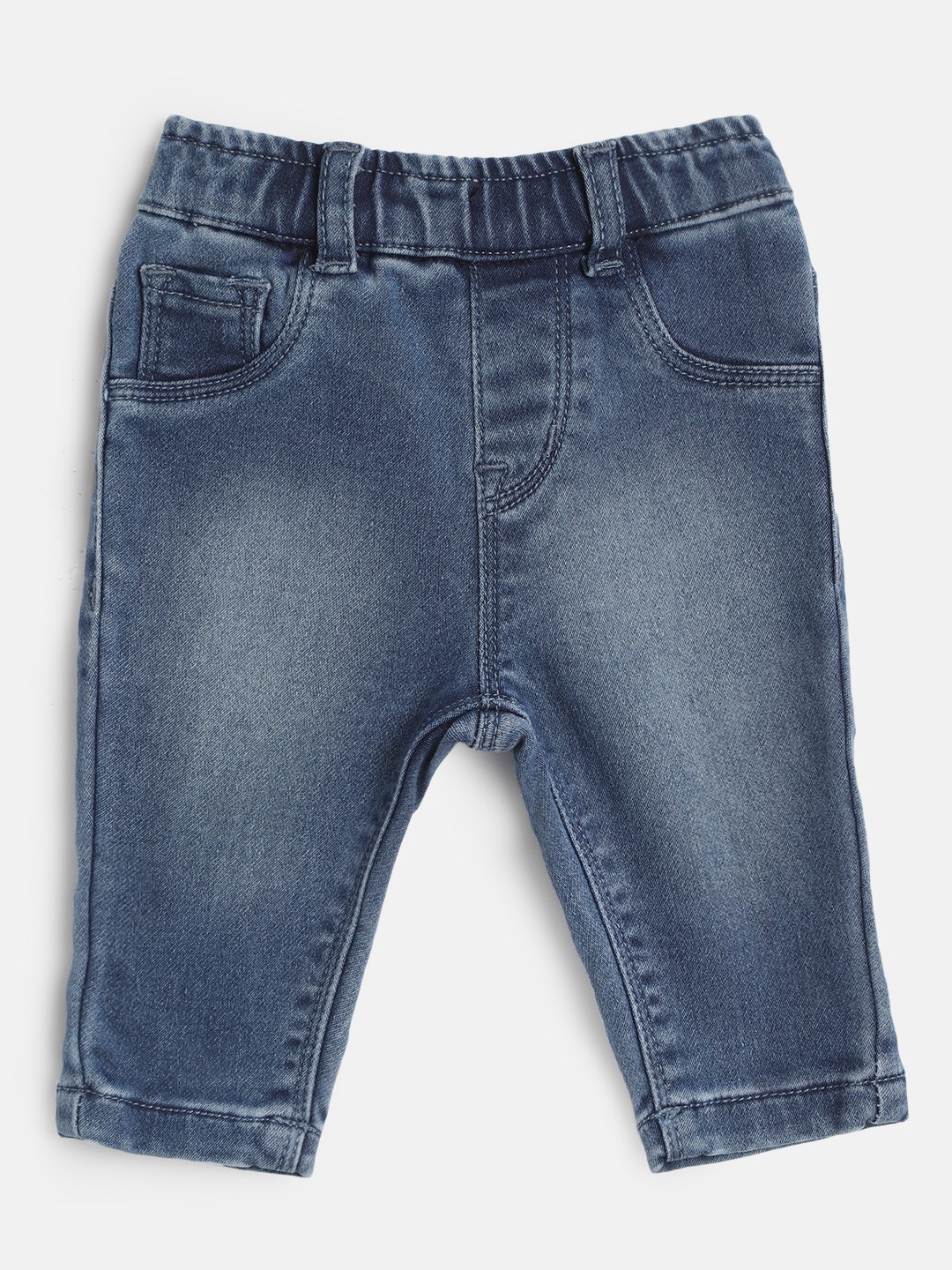 

Gini and Jony Girls Blue & Black Light Fade Mid-Rise Stretchable Jeans