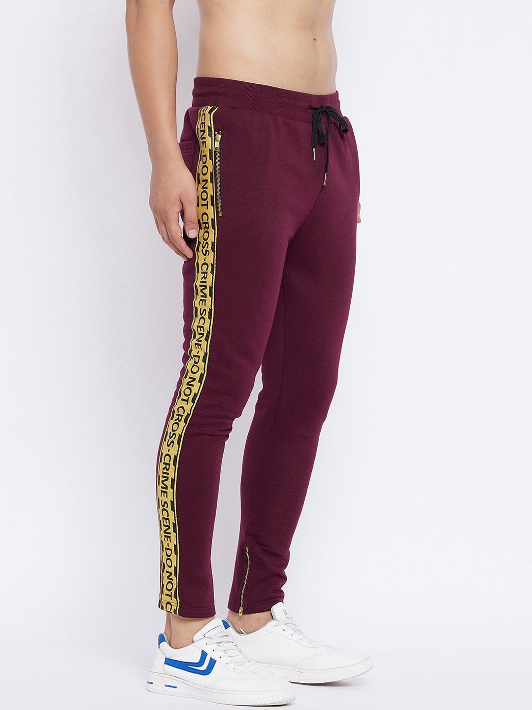 

FUGAZEE Men Maroon Solid Slim-Fit Regular Track Pants