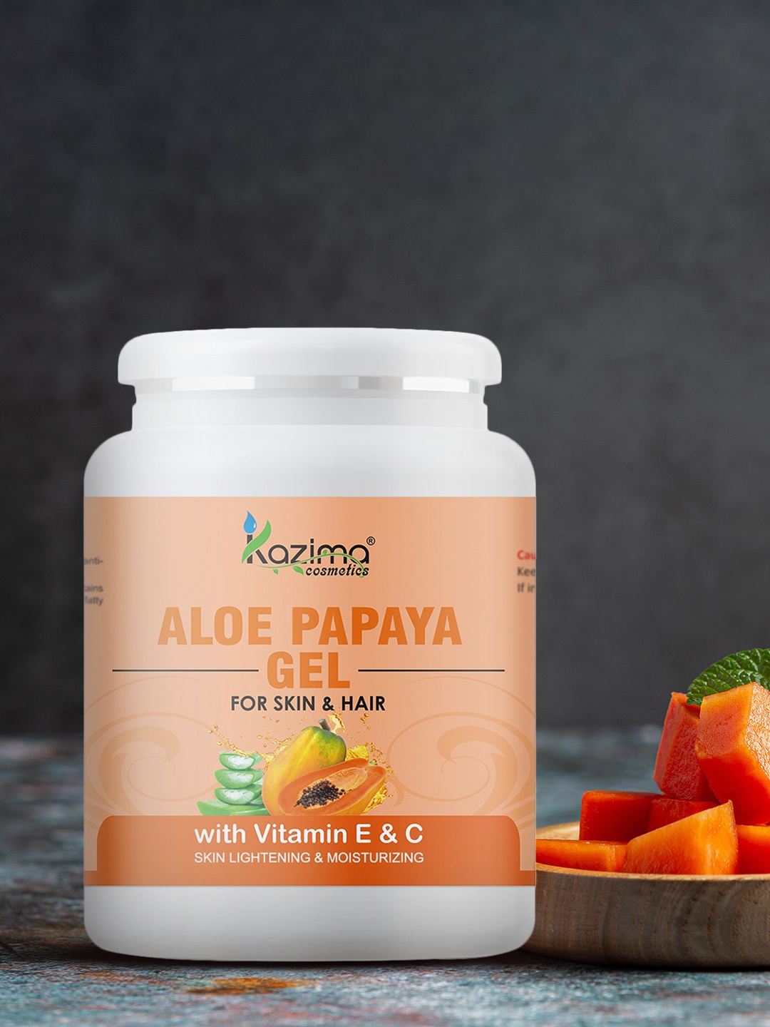 

KAZIMA Aloe Papaya Gel for Skin & Hair - 500 g, Orange