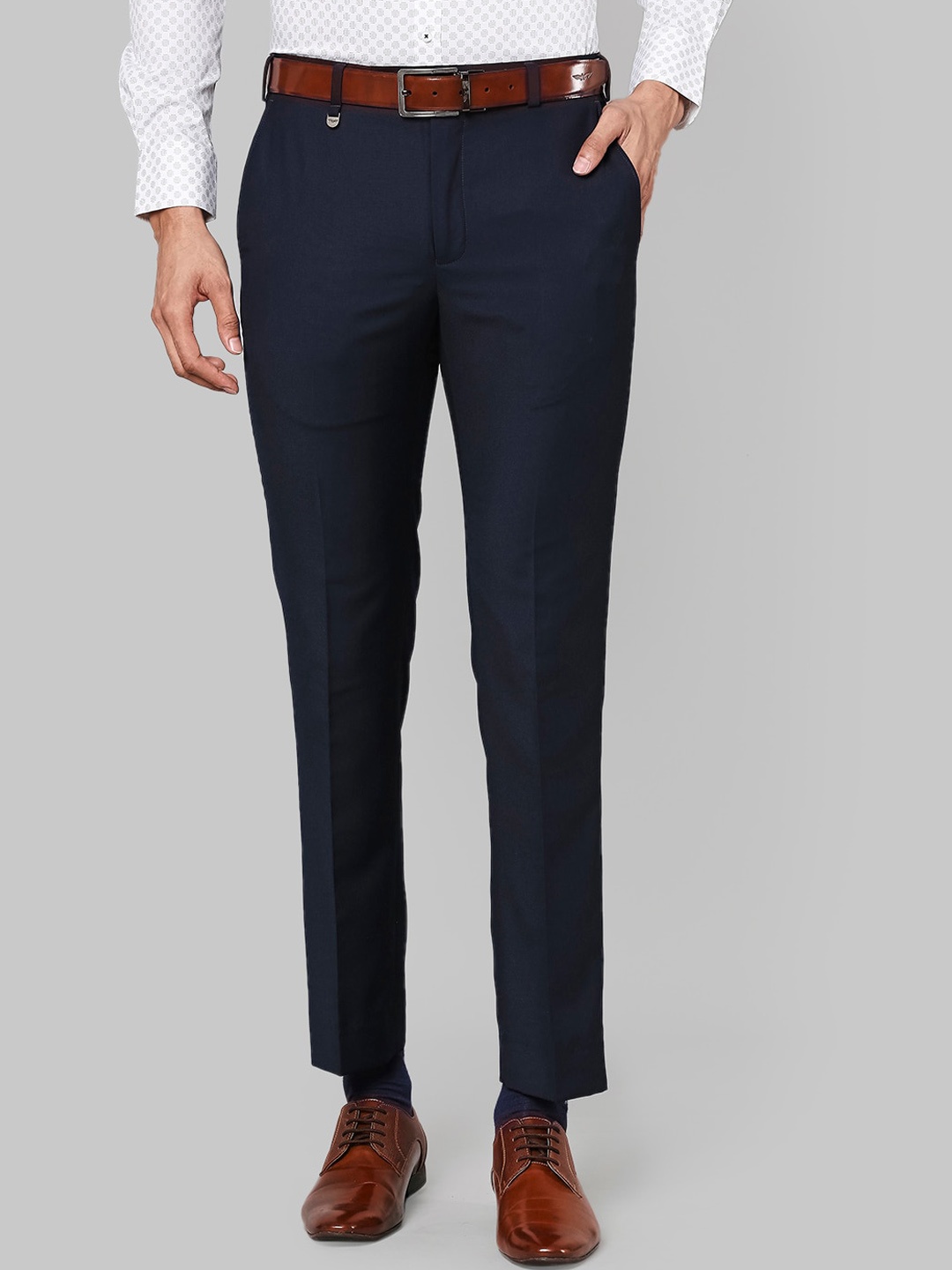 

Park Avenue Men Blue Slim Fit Formal Trousers