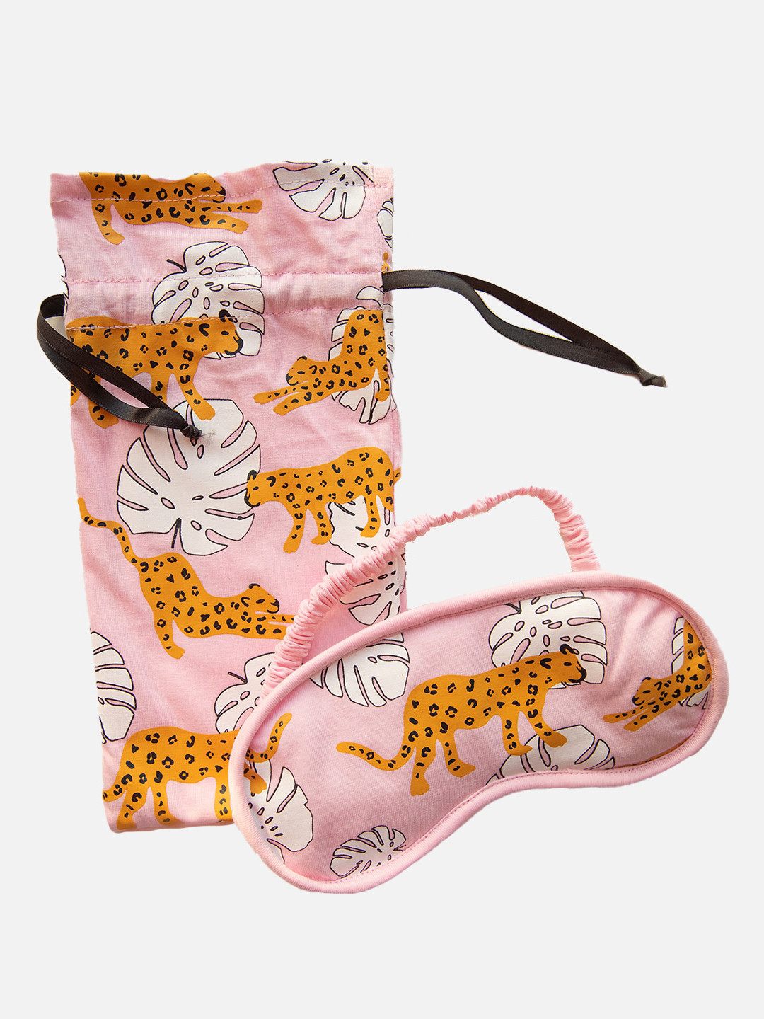

Nite Flite Pink & Yellow Printed Pure Cotton Eye Mask