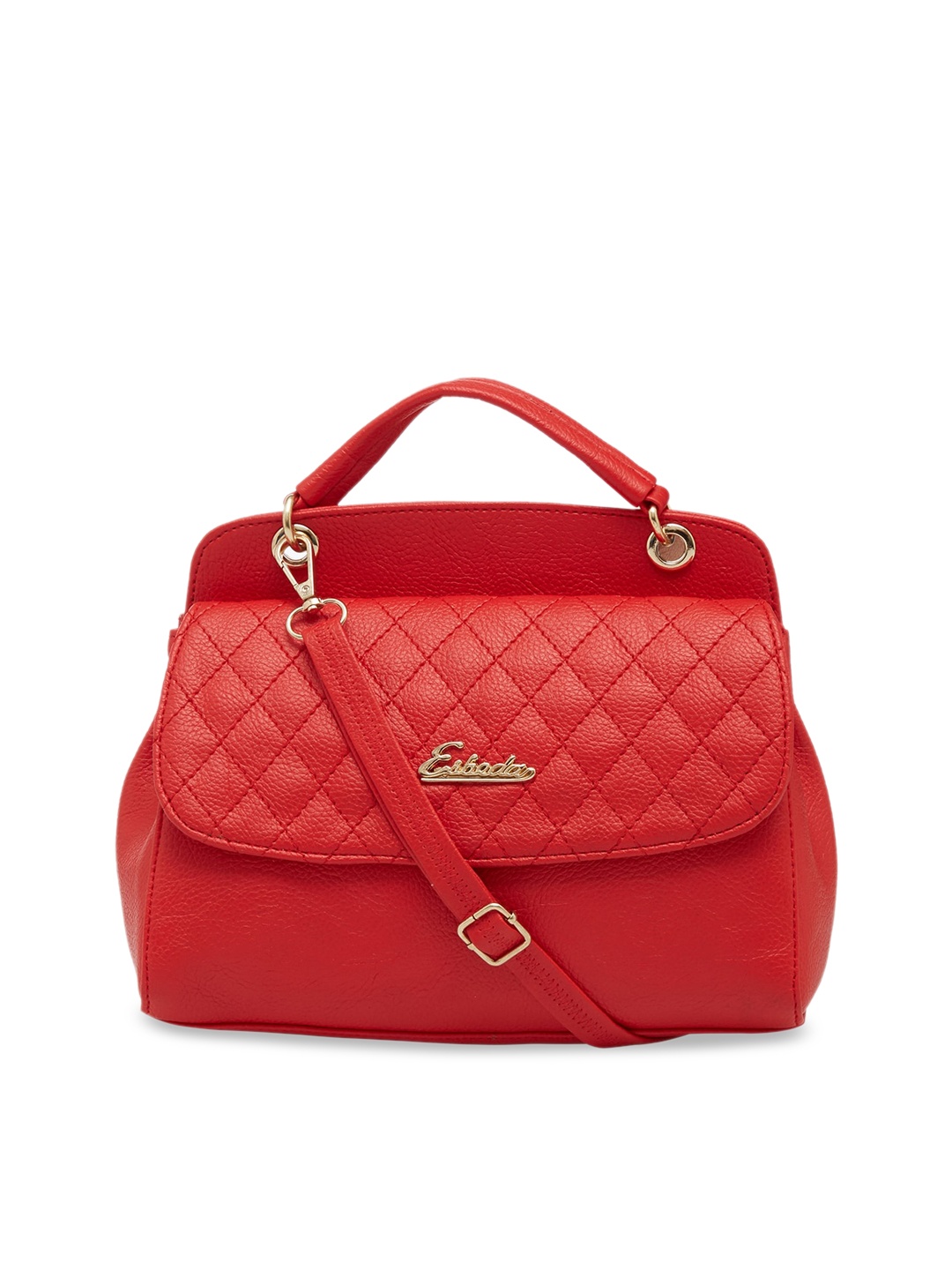 

ESBEDA Red Structured Satchel Bag