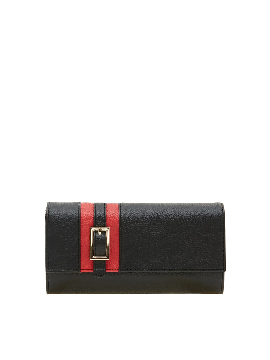 

ESBEDA Women Black & Red Colourblocked Envelop Wallets