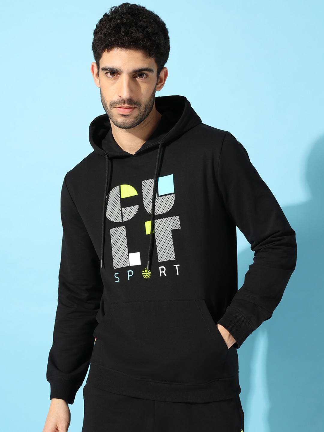 

Cultsport Men Black Printed Sweatshirt