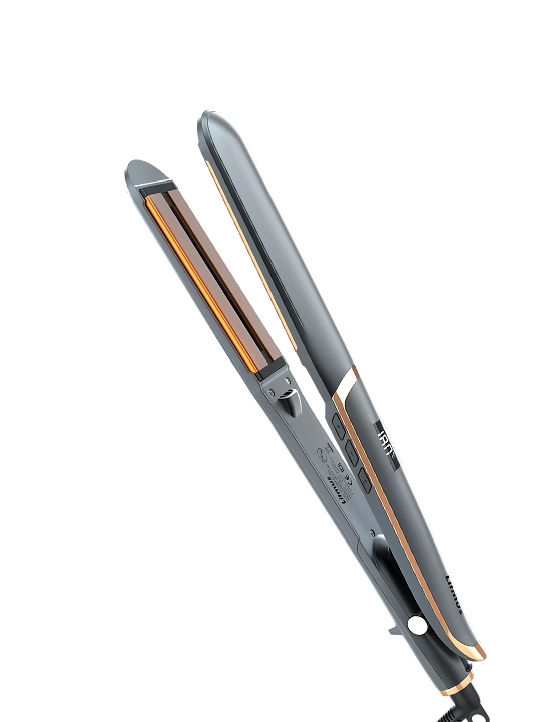 

Litmus 3D Floating Ceramic Plates Infrared Hair Straightener with Ioniser HS-69GG, Grey