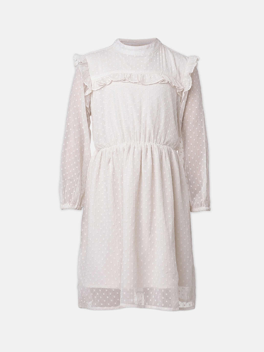 

Oxolloxo Off White Satin Dress