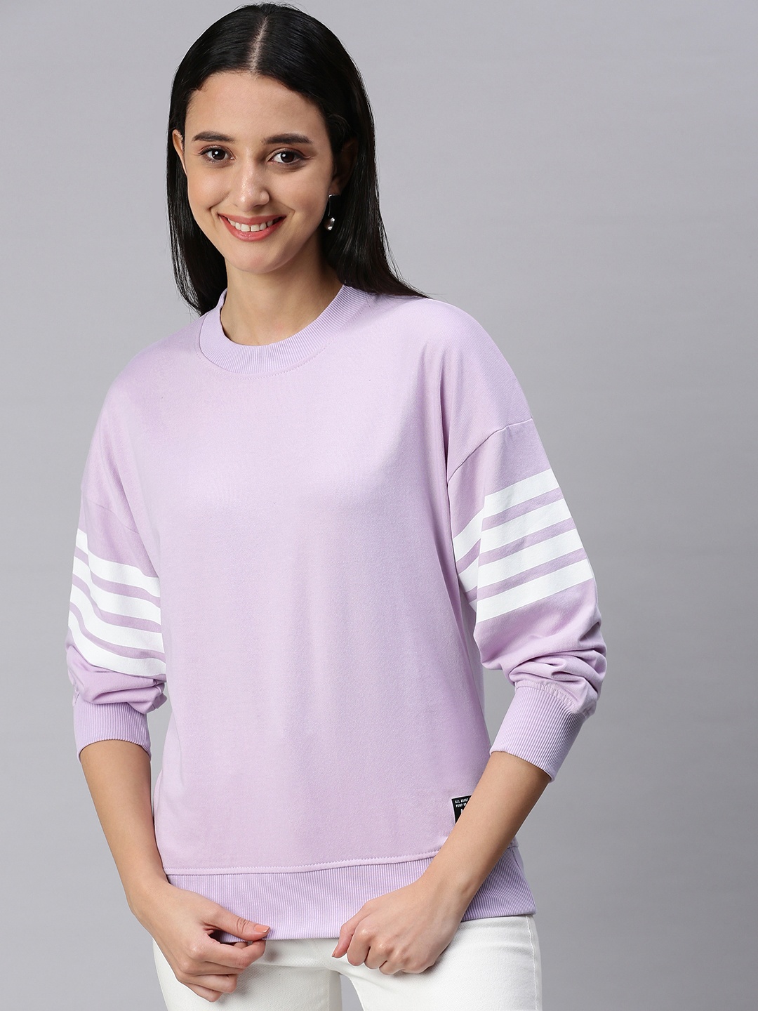 

abof Women Lavender Sweatshirt