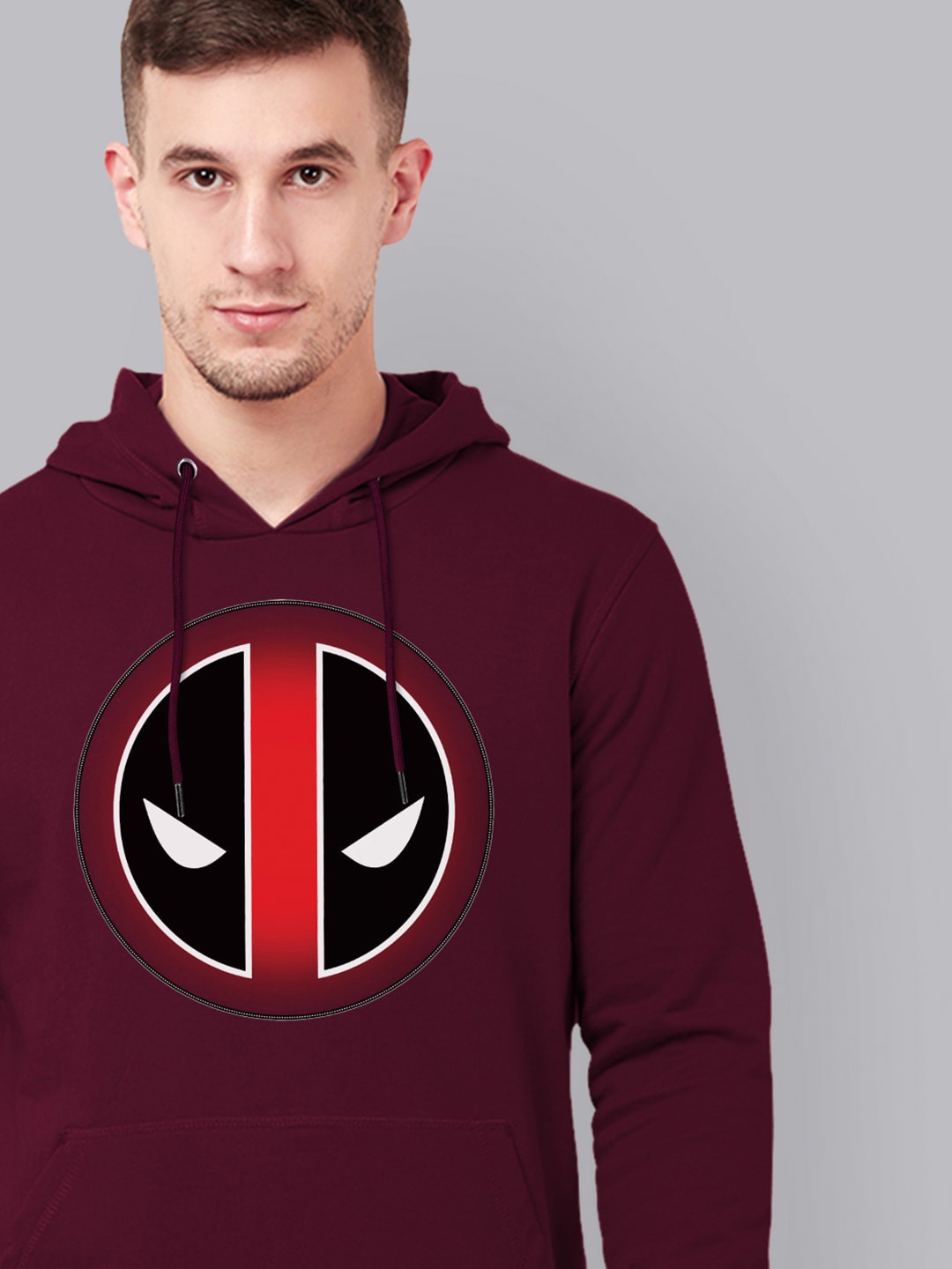 

Free Authority Deadpool Men Red Printed Hooded Sweatshirt