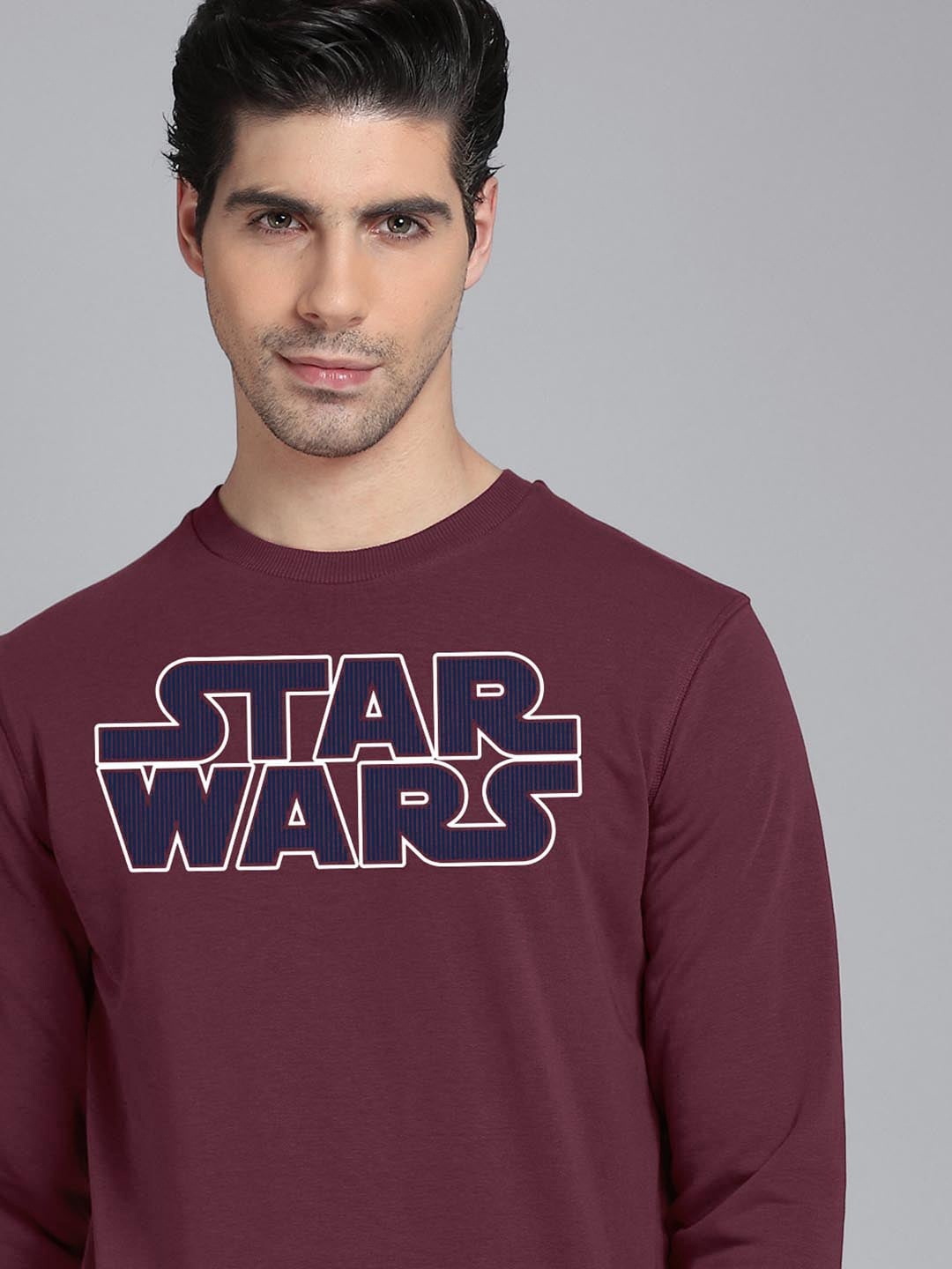 

Free Authority Men Maroon Star Wars Printed Sweatshirt