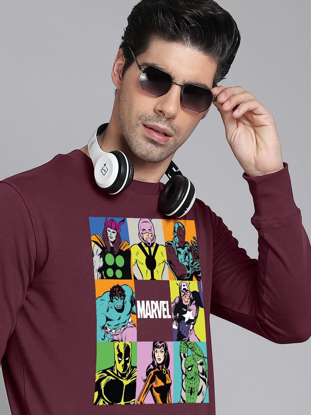 

Free Authority Avengers Printed Men Red Cotton Printed Sweatshirt