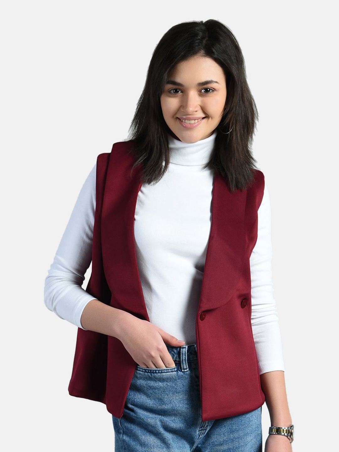 

AARA Maroon Regular Top