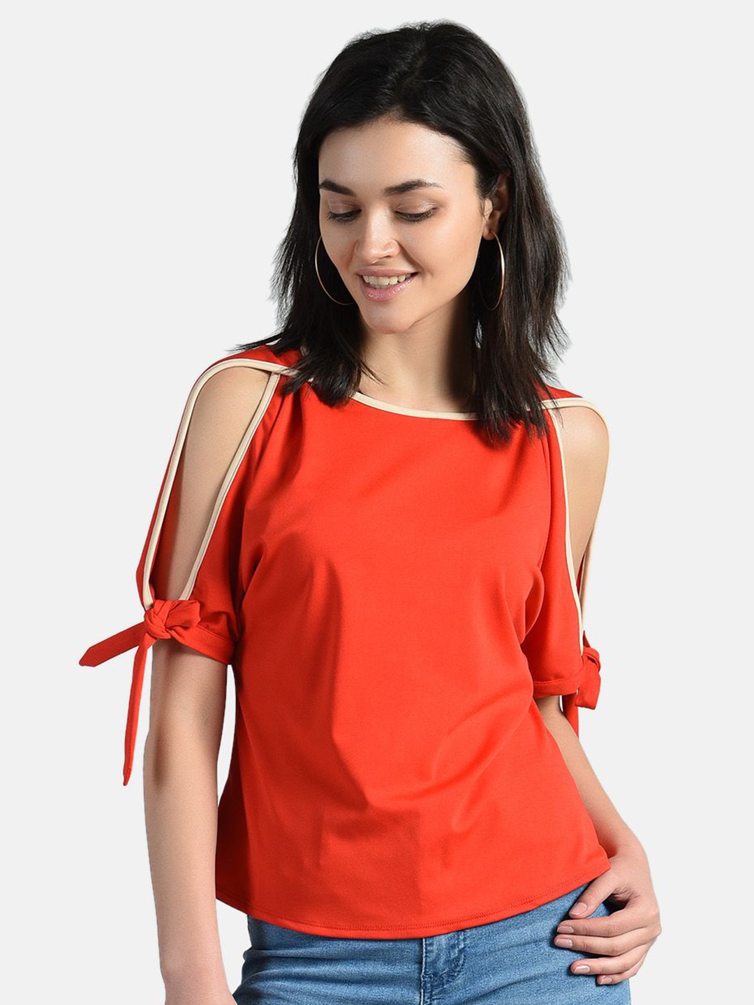 

AARA Women Red Regular Top