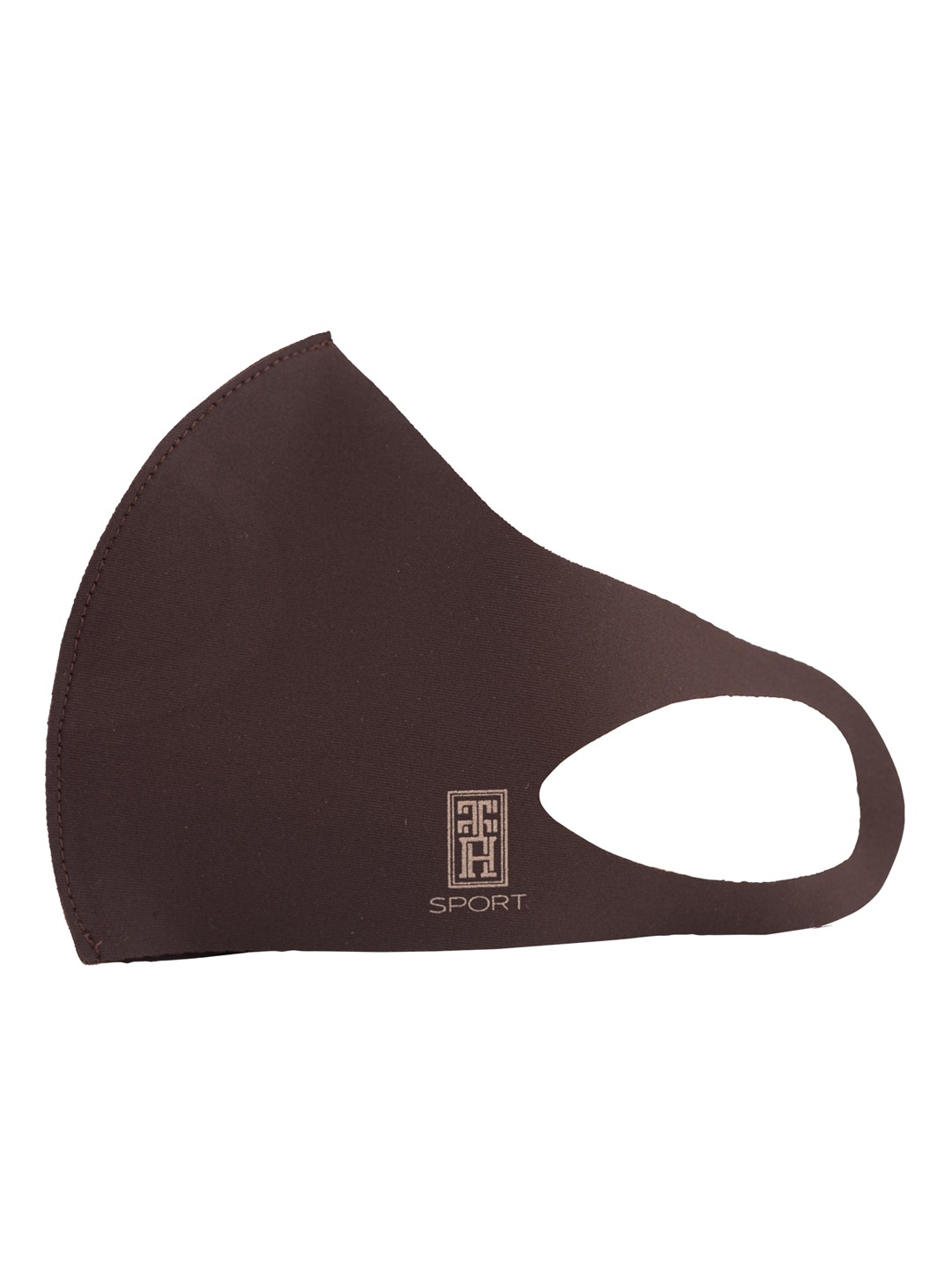 

The Tie Hub Kids Brown Solid 1 Ply Outdoor Mask Extra Small
