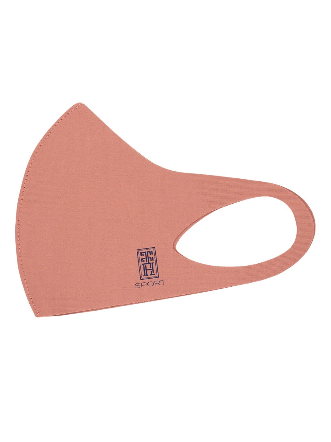 

The Tie Hub Unisex Peach Solid Single Ply Reusable Sports Outdoor Cloth Mask