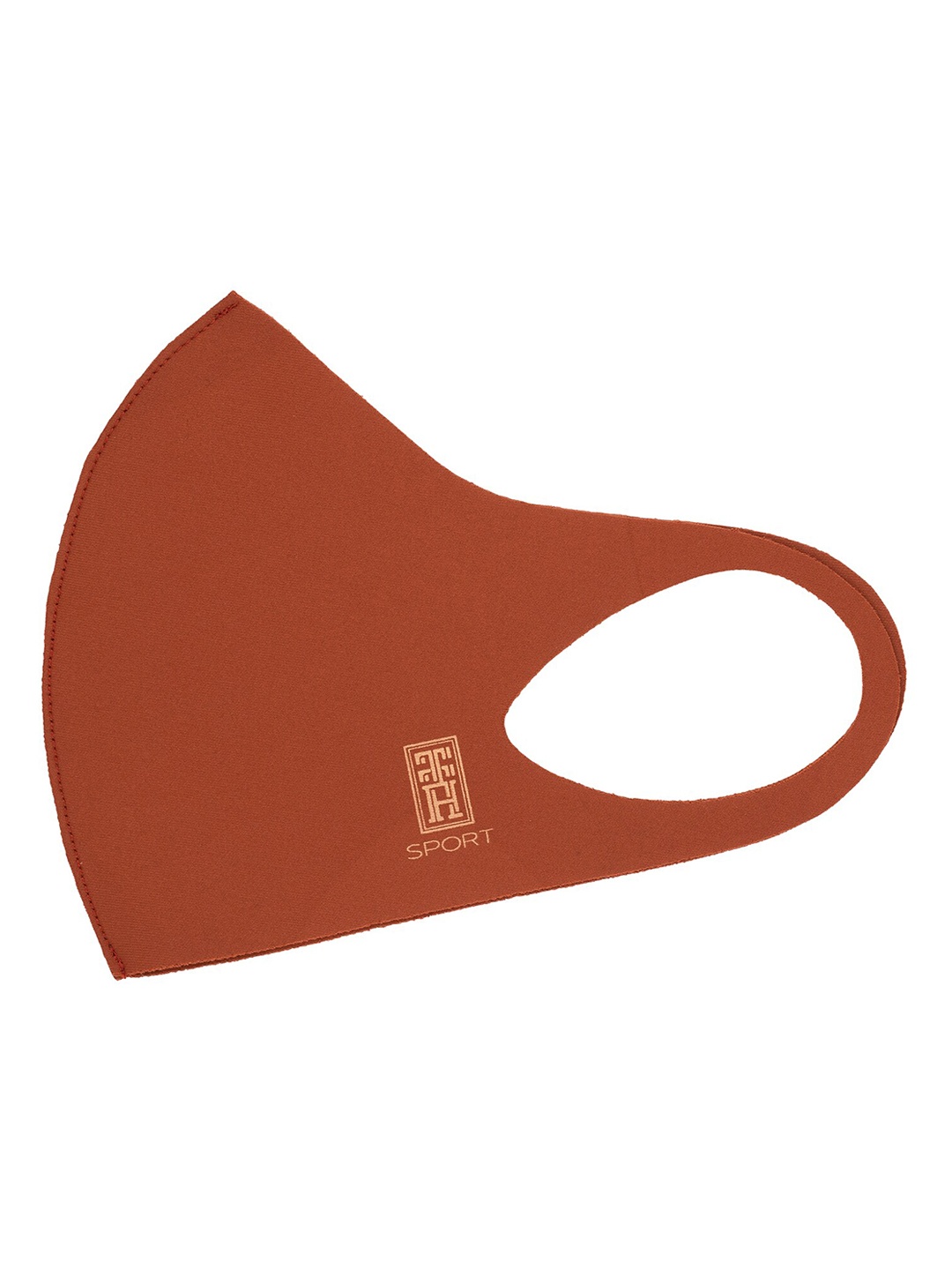 

The Tie Hub Unisex Rust Brown Solid 1 Ply Outdoor Cloth Mask