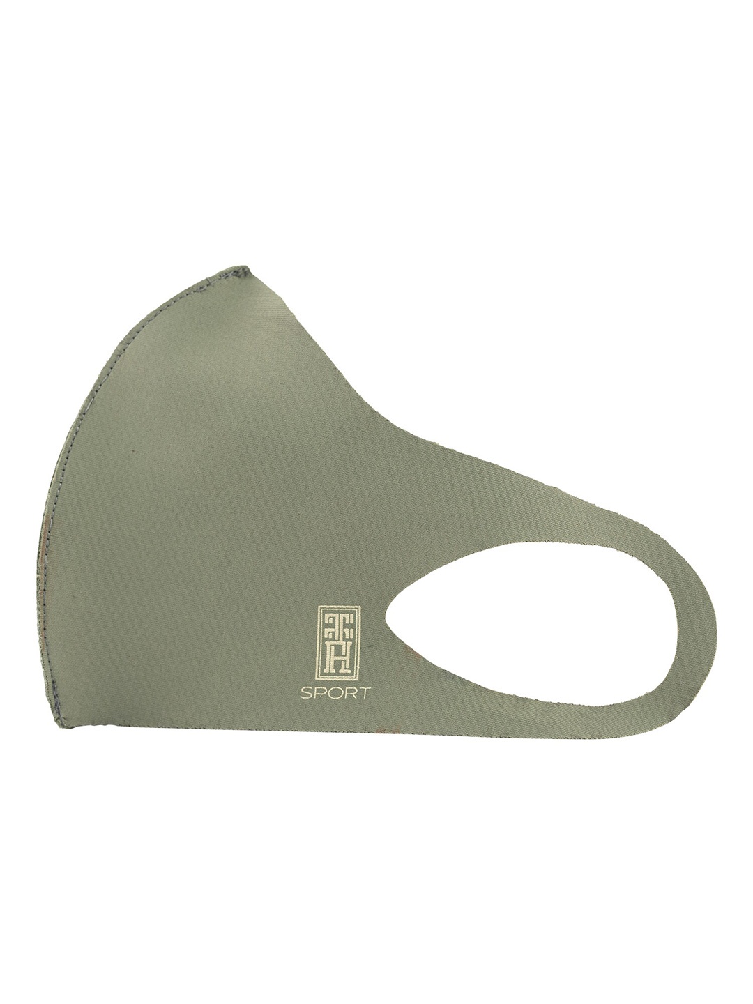 

The Tie Hub Unisex Olive Green Solid Single Ply Reusable Sports Outdoor Cloth Mask