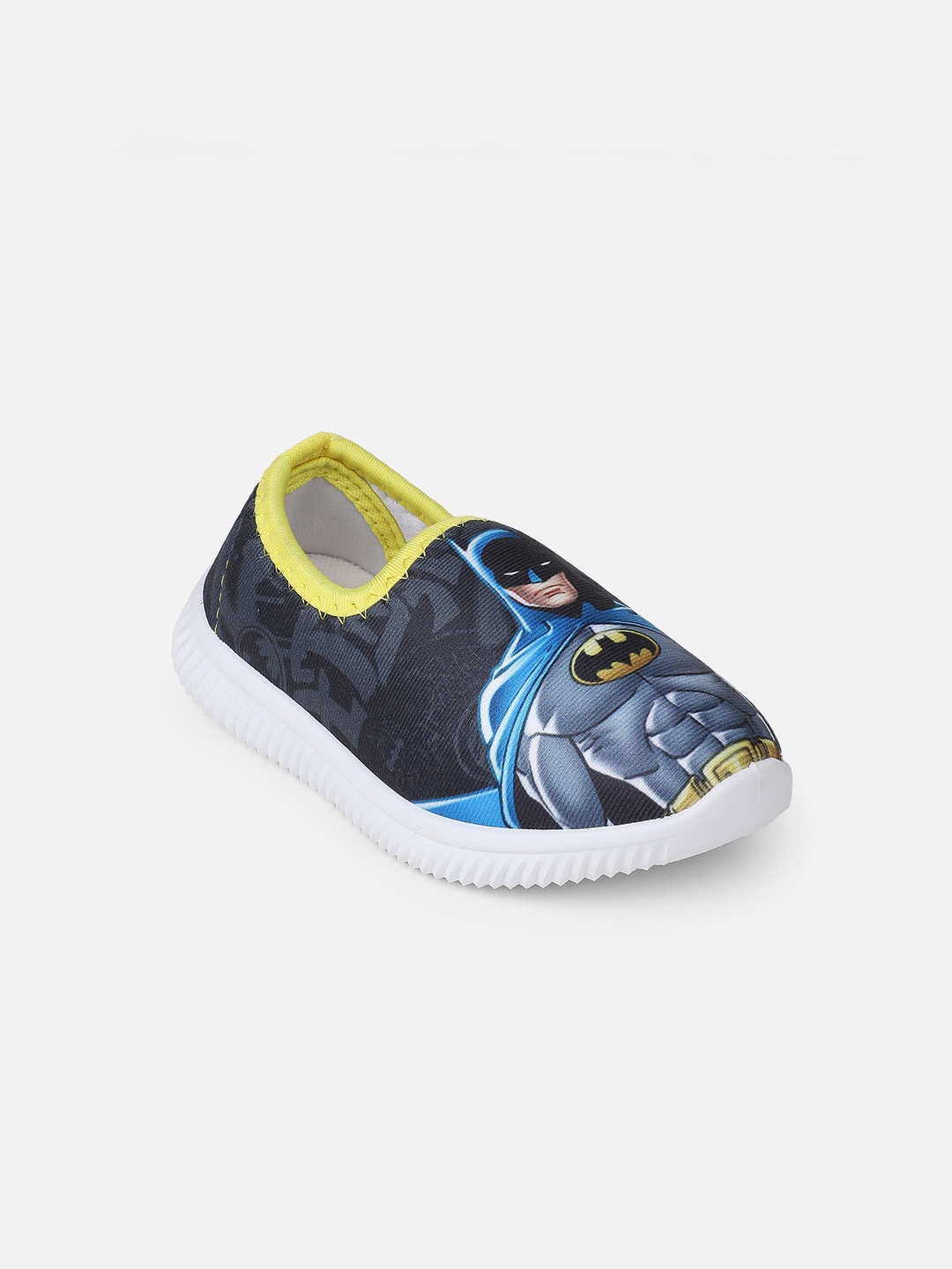 

Kids Ville Boys Black & Blue Batman Printed Slip-On Sneakers