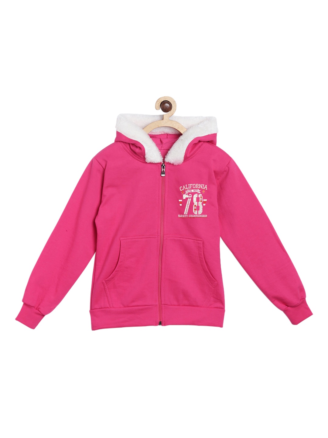 

Fashionable Boys Pink Hooded Sweatshirt