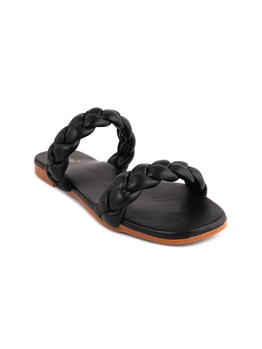 

SCENTRA Women Black Open Toe Flats