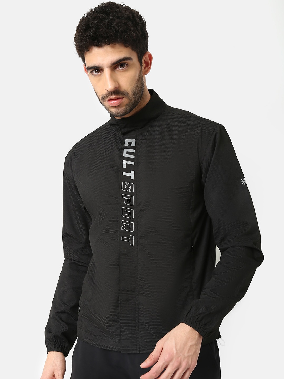 

Cultsport Men Black Sporty Jacket