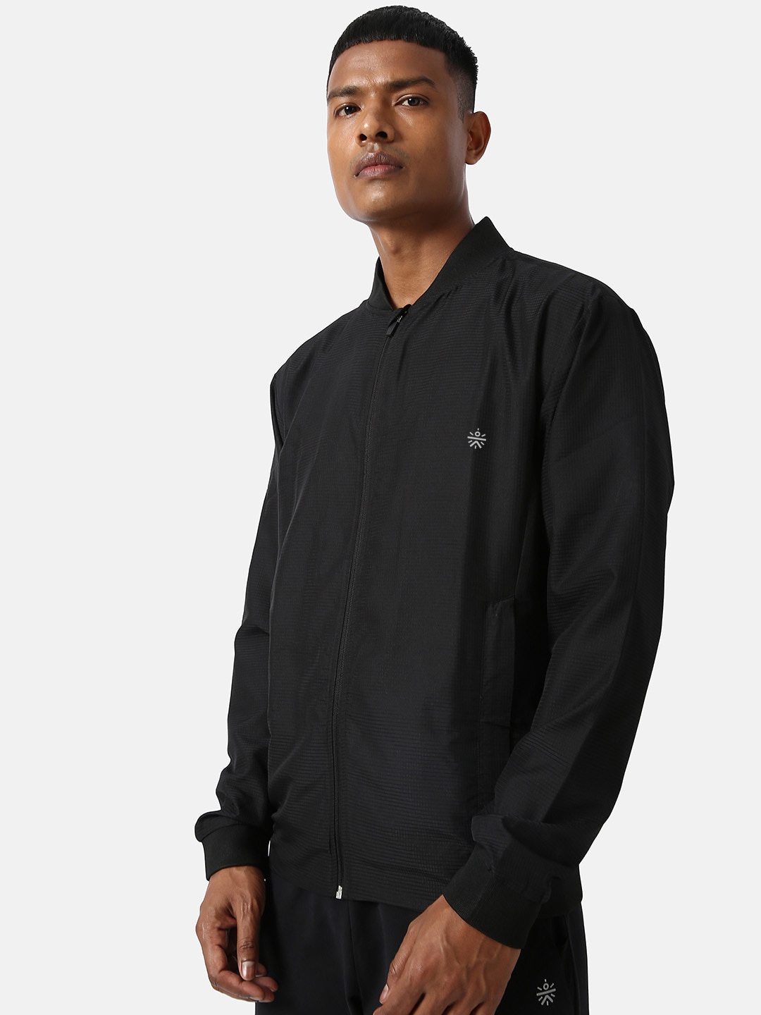 

Cultsport Men Black Lightweight Bomber Jacket