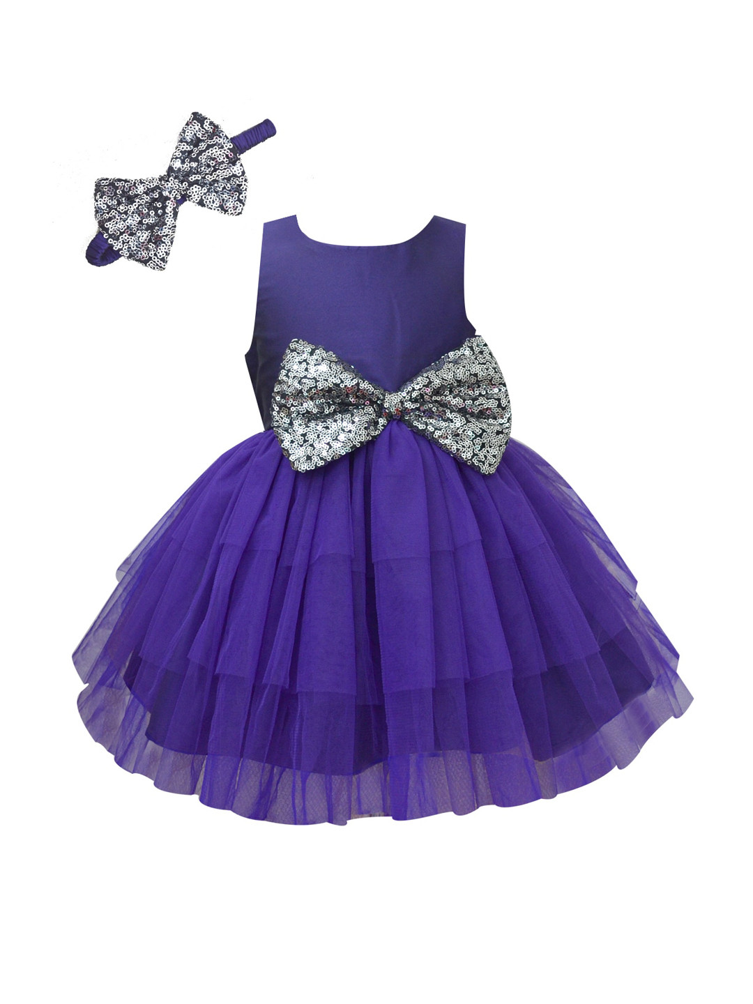 

A.T.U.N. Girls Purple Net Dress