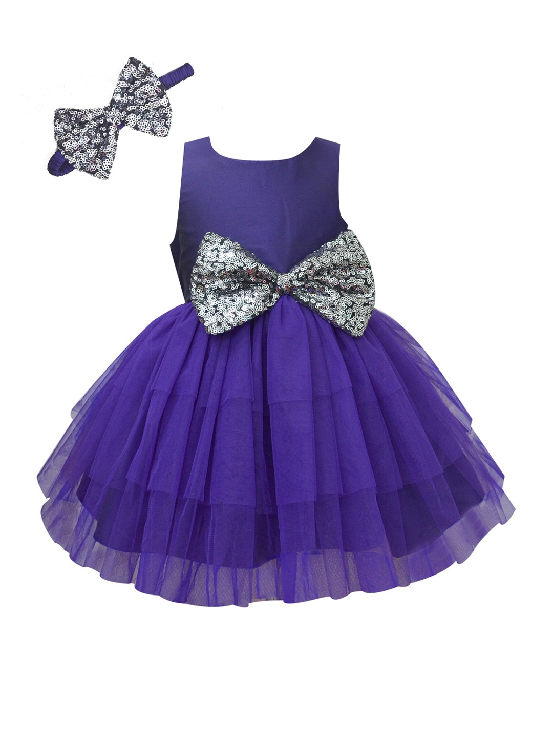 

A.T.U.N. Girls Purple Net Dress