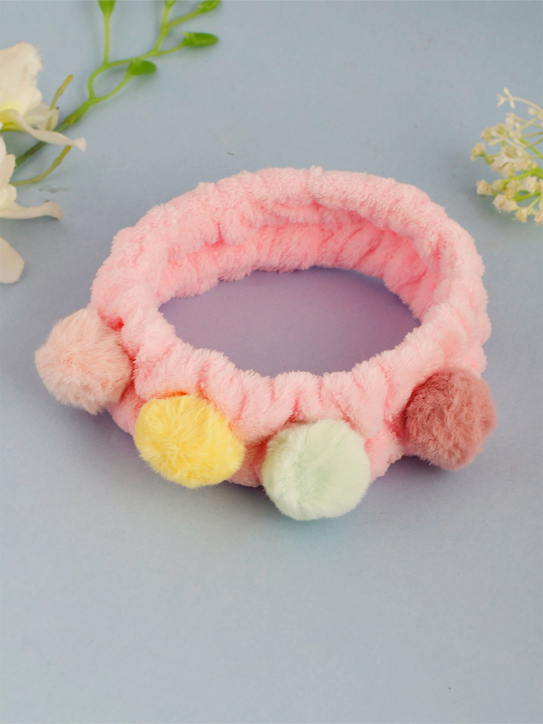 

Silvermerc Designs Women Pink & White Tweety Fur Hairband