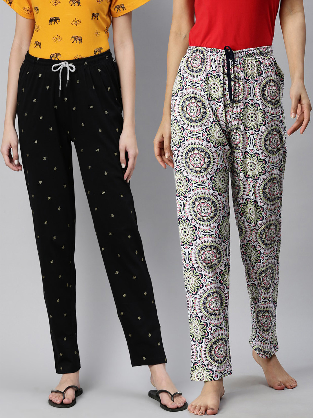 

Kryptic Woman Pack of 2 Black & White Lounge Pants