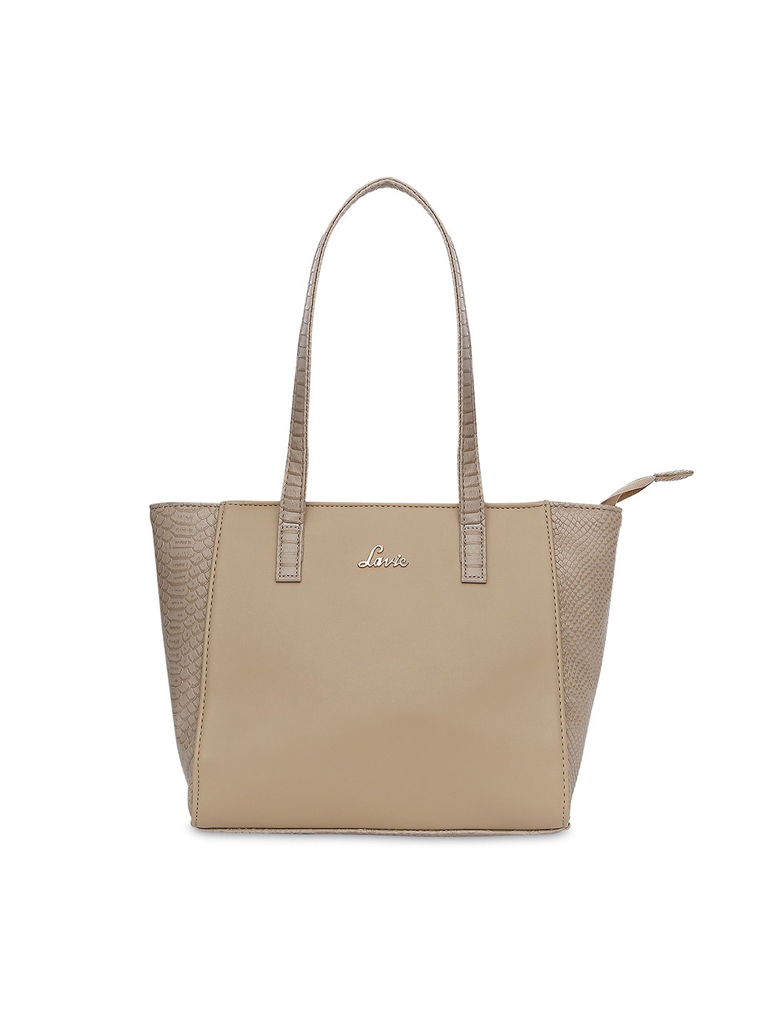 

Lavie Beige Textured Shoulder Bag