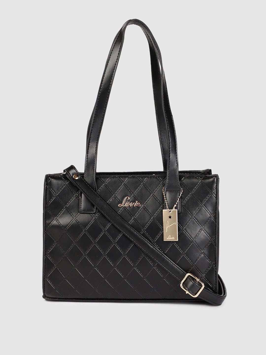 

Lavie Vex Women Black Small Satchel Handbag