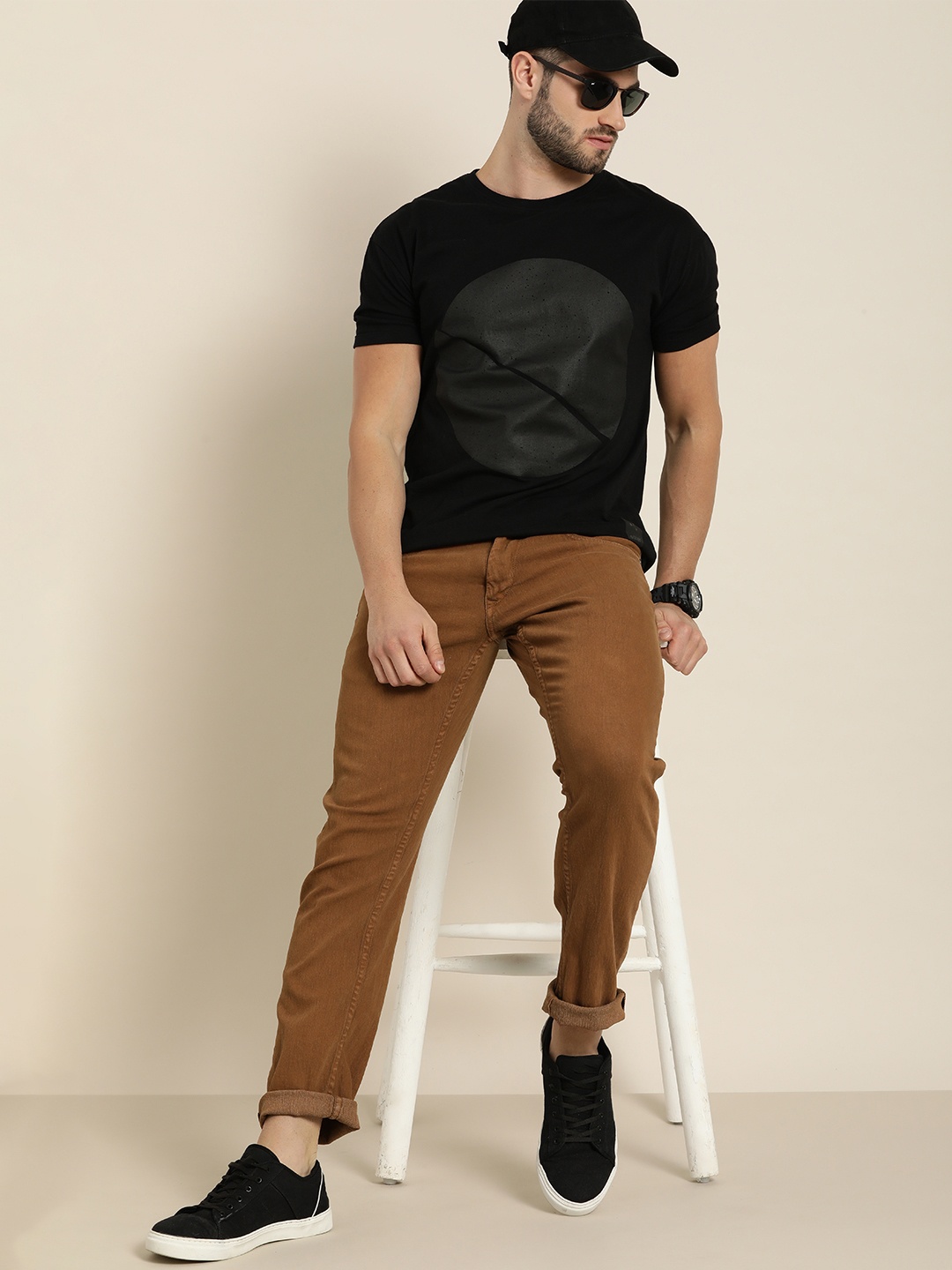 

Moda Rapido Men Brown Slim Fit Stretchable Jeans