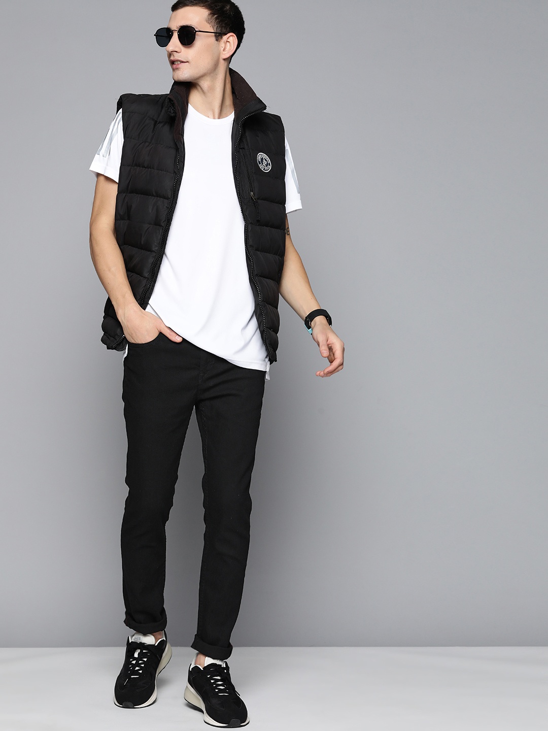 

HERE&NOW Men Stretchable Jeans, Black